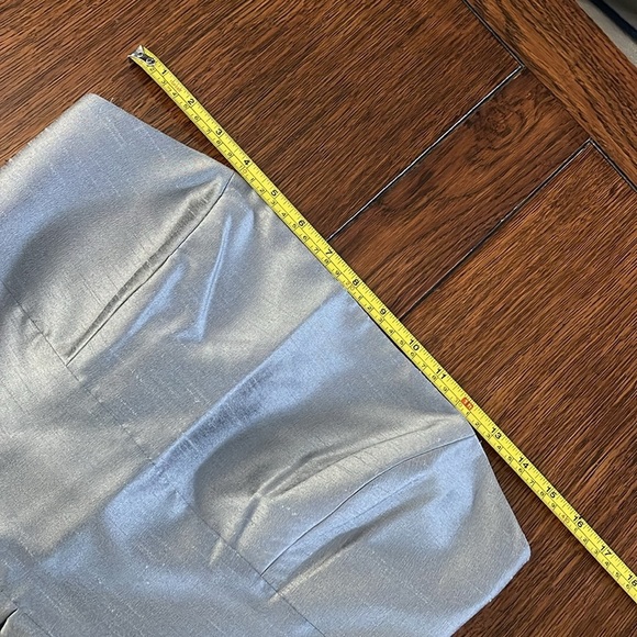 Alfred Sung Grey Strapless knee length Dress 4 Party wedding bridesmaid occasion - Picture 4 of 7